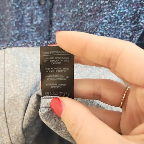 Denim & Flower Ricky Singh Long Sleeve Blue Floral Button-Down Collared Shirt - Picture 9 of 10